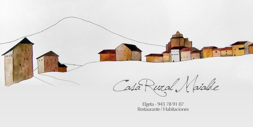 Casa Rural Maialde Elgeta Bagian luar foto